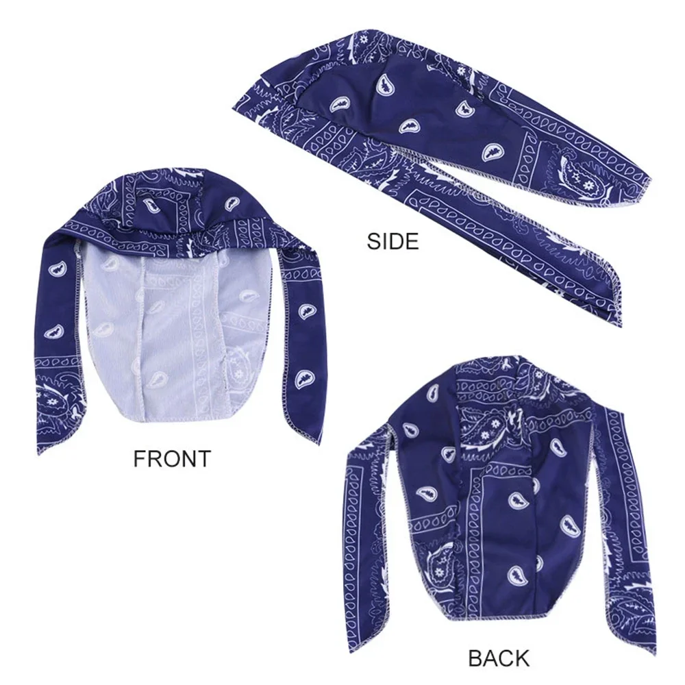 Do Rags für Männer und Frauen, Kopftuch, Piraten-Totenkopf-Kappen, Laufmütze, 3 Stück, kühlender Haarwickel, Helm-Innenfutter, Stirnband für Radfahren, Sport – Detail 3