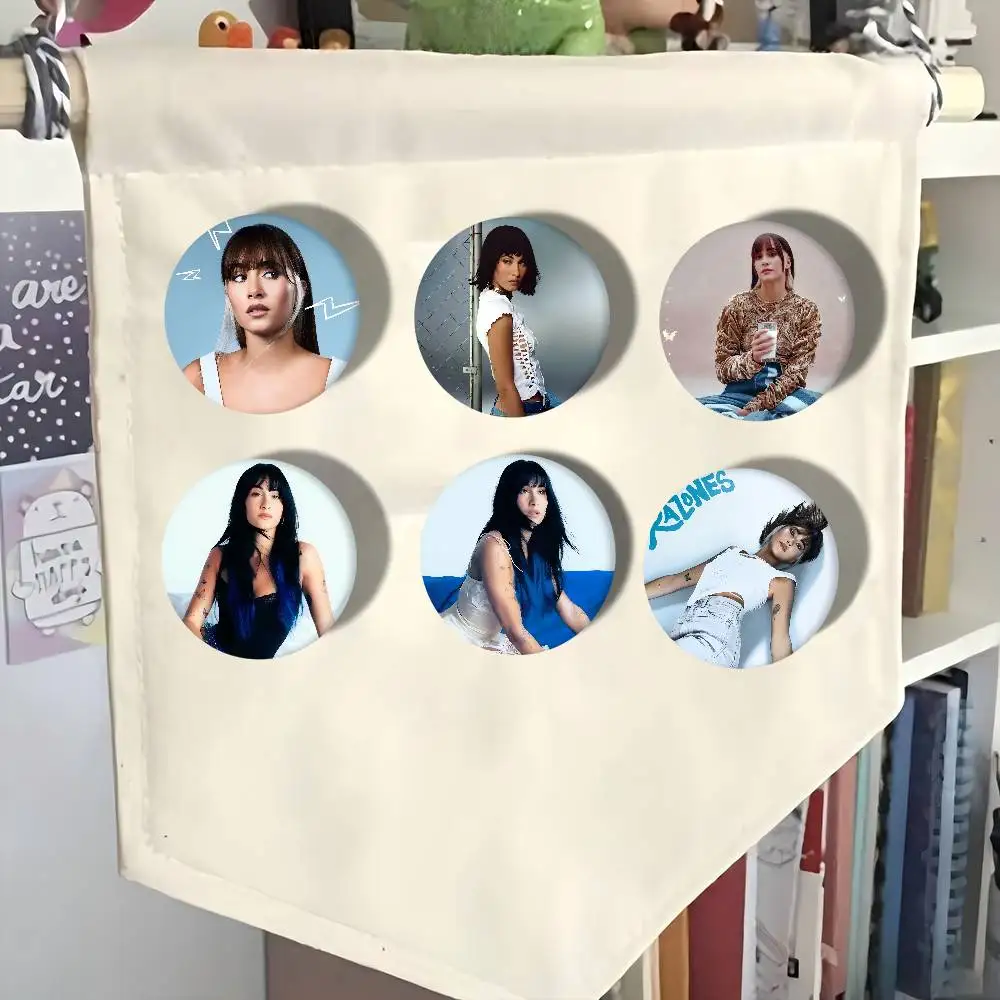 Aitana المغني أنيمي زر دبوس بروش اليدوية للملابس الكرتون شارة ظهره الديكور مجوهرات اكسسوارات #2