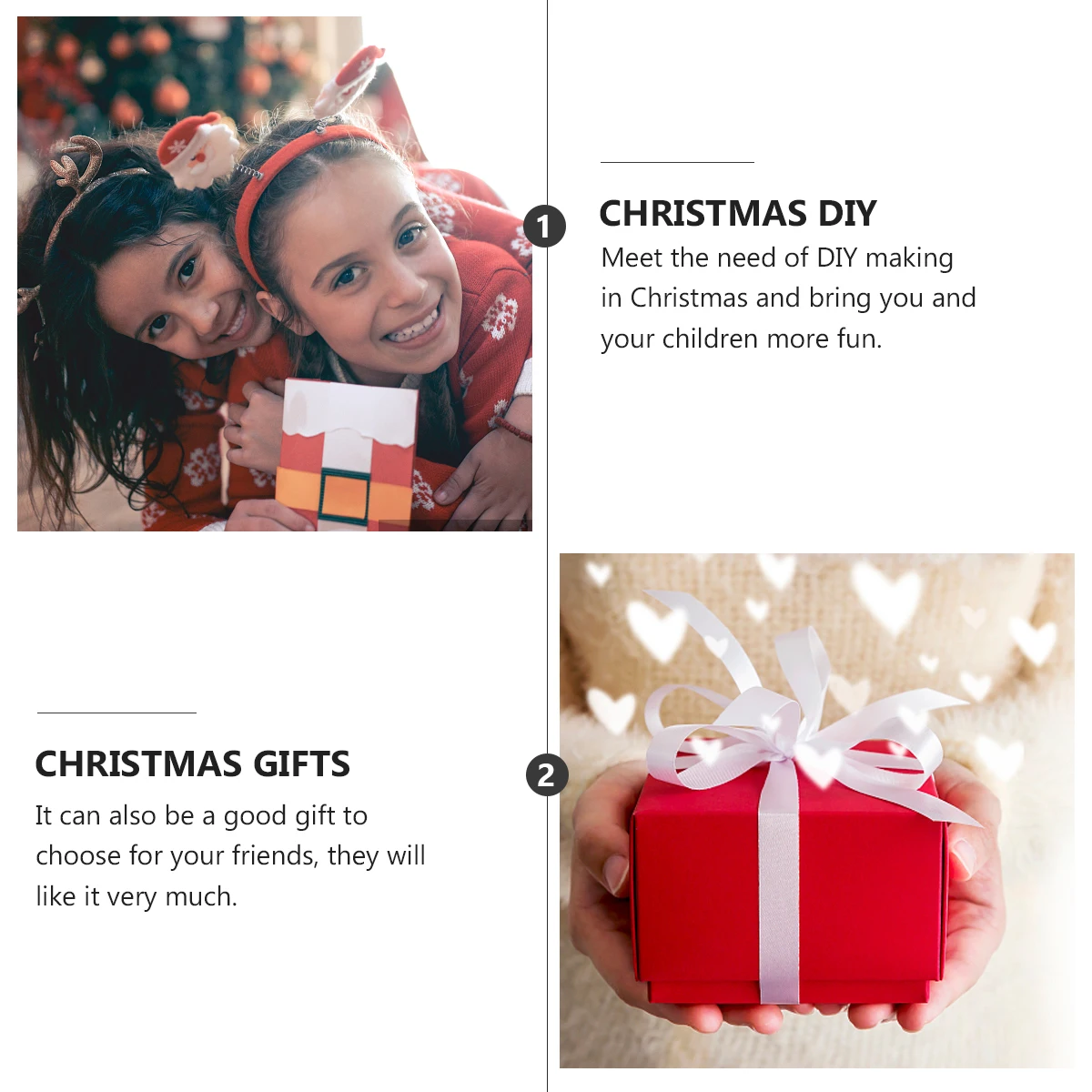 

6 Pcs DIY Christmas Gift Bag Handmade Kit Accessories Arts Crafts for Decorations Sewing Non-woven Fabric Child Gifts