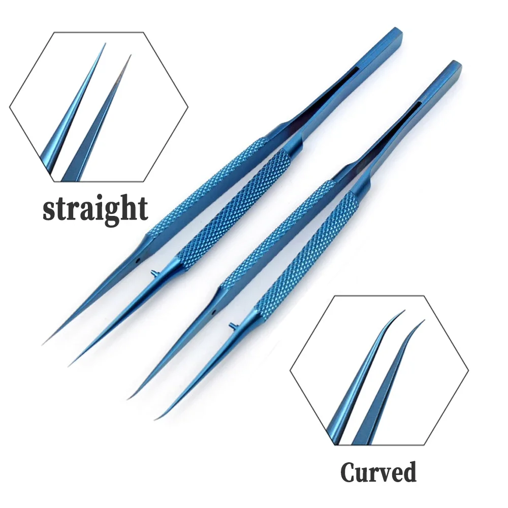 

Titanium Alloy Tweezers Professional Maintenance Tool 0.15Mm Edge Precision Tweezers Professional Ophthalmic Tweezer Tool