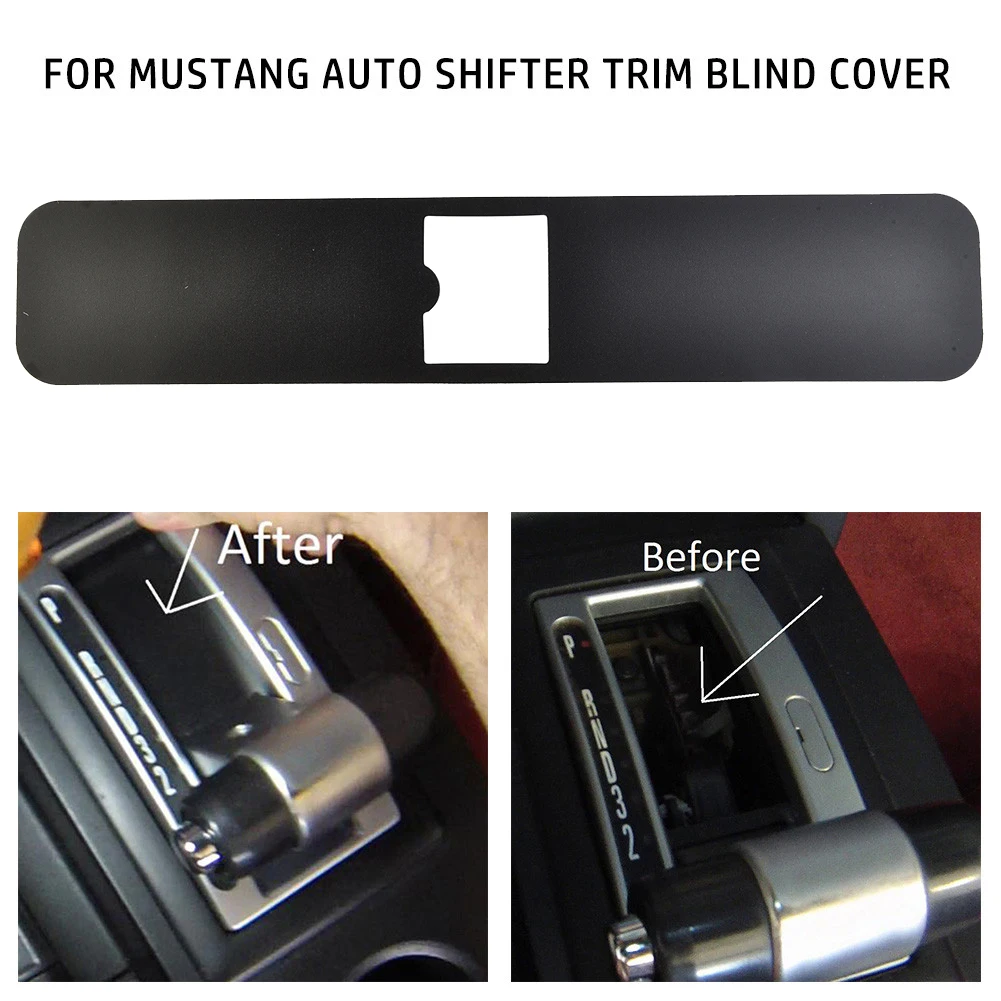 Shifter Blind Cover Trim for For FORD For Mustang Models 2005 to 2009 Automatic Gear Selector Area Maintenance and Safety view 2