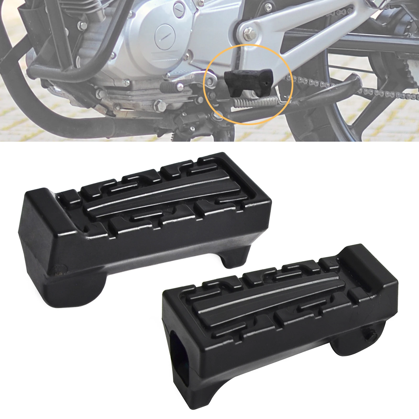 5VL-F7413-00 Передние подножки Резиновые подножки для Yamaha YBR125 YBR 125 Все года Резиновые подножки Подставка для ног