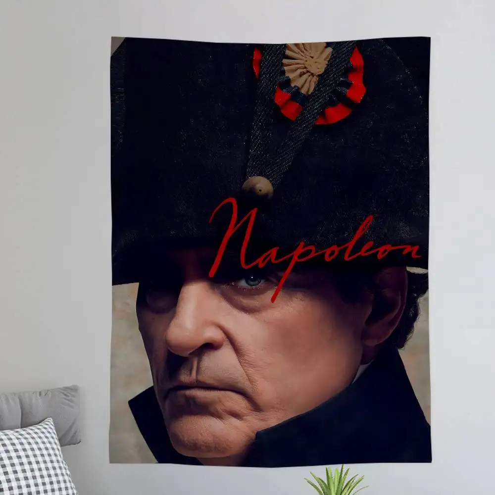 Napoleon Bonaparte Portrait Anime Tapestry Hippie Flower Wall Carpets Dorm Decor Wall Hanging Home Decor