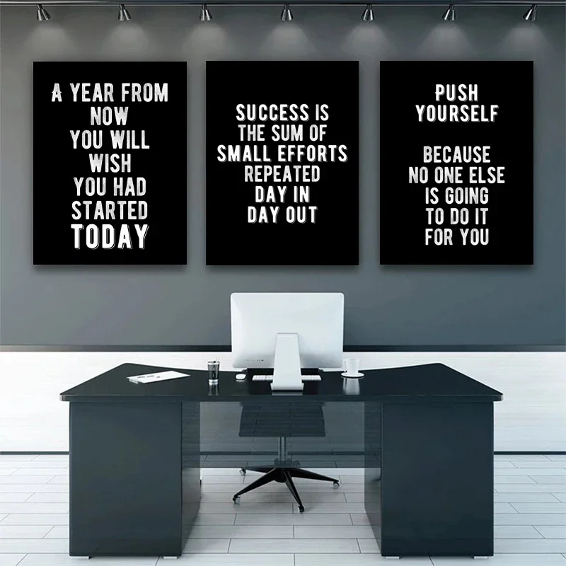 Canvas Painting Art Wall Pictures Prints Modern Wall Art Motivational Poster and Prints Office Decor Entrepreneur Inspirational