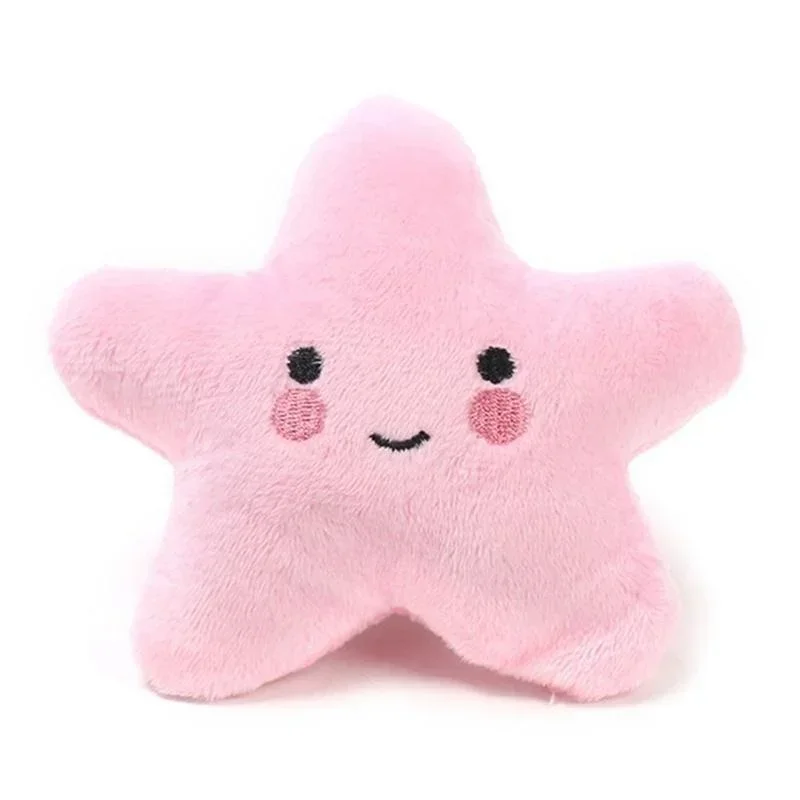 Peluches à mordre pour animaux de compagnie, jouets couineurs, jouets en peluche pentagramme avec sourire mignon pour chiens et chiots, accessoires pour animaux de compagnie_voghion.com