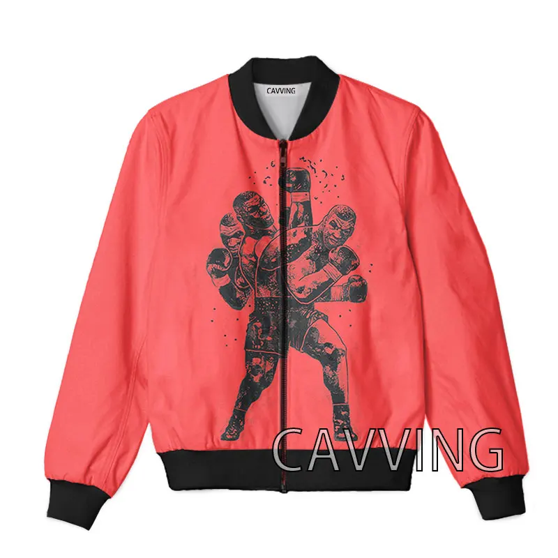 CAVVING 3D Printed  Mike Tyson  Zipper Bomber Jackets Men Overcoat Mens Coat Zip Up Jackets for Women/Men  Z02