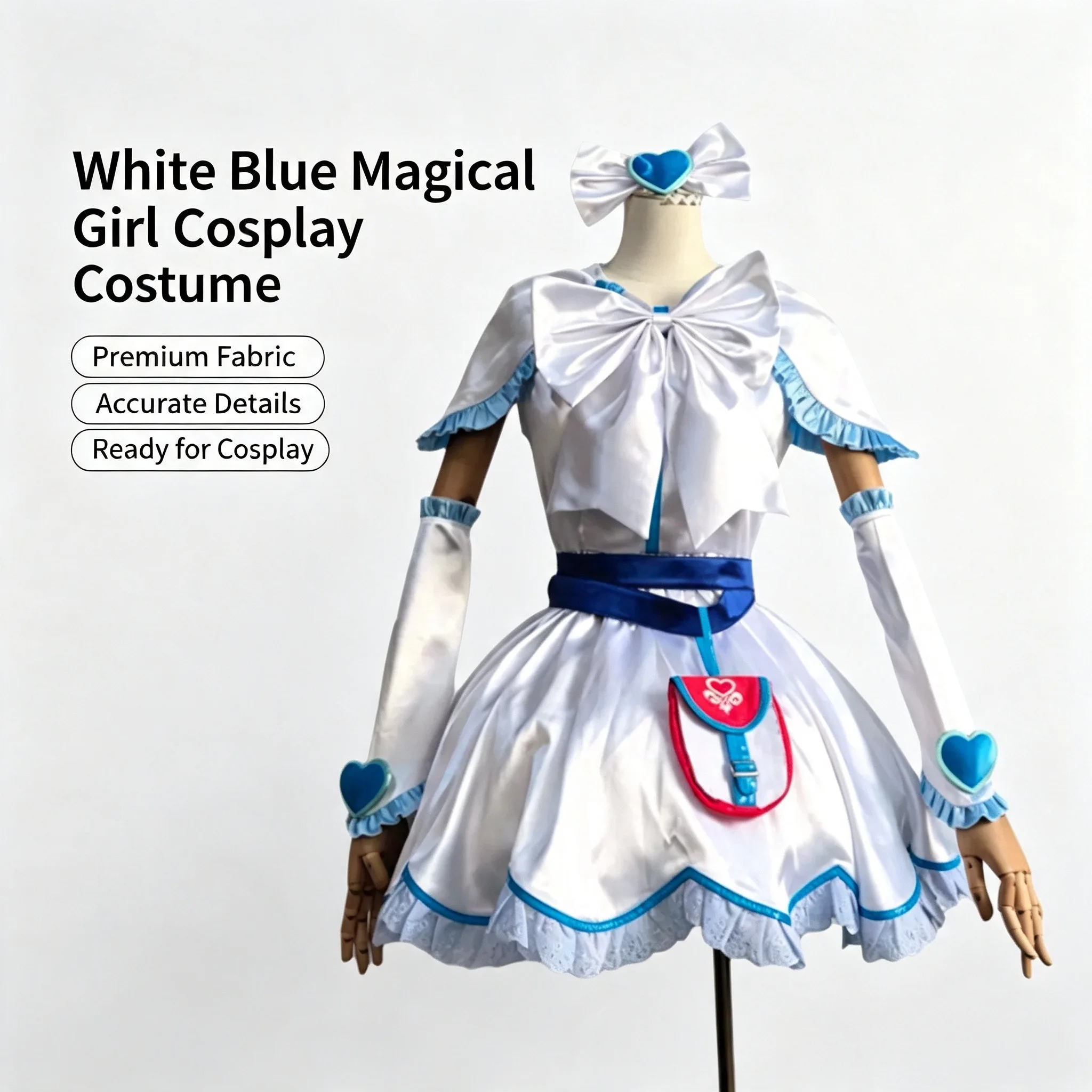 Disfraz de Cosplay de Mycosplay Yukishiro Honoka Cure White, Futari wa Pretty Cure, Versión Original, Disfraz Completo para Mujer, Talla Personalizada Disponible