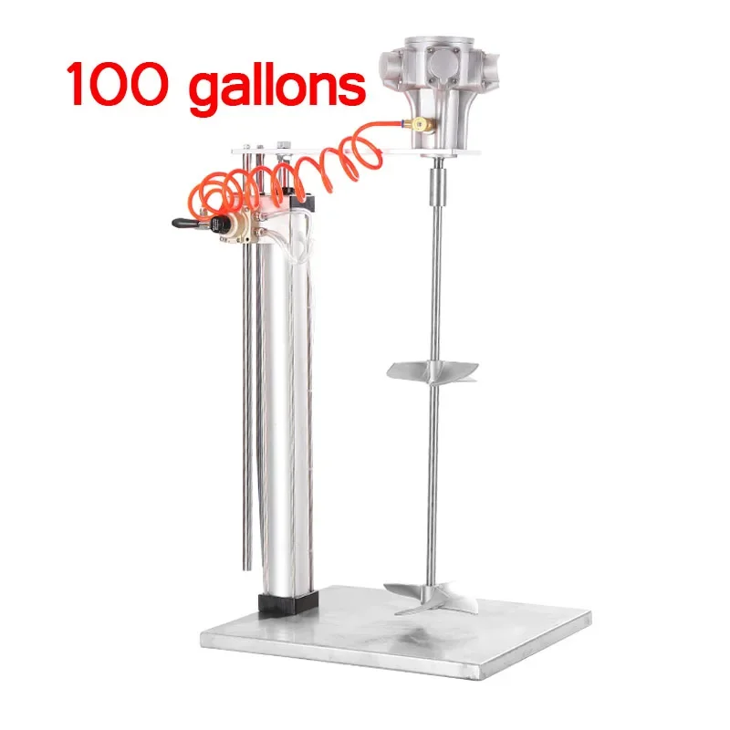 60 Gallon 1/2HP Pneumatic Paint Mixer Stirrer For 200-1000L Tank Agitated Machine Agitator Deposit 50 Gallon Dispersion