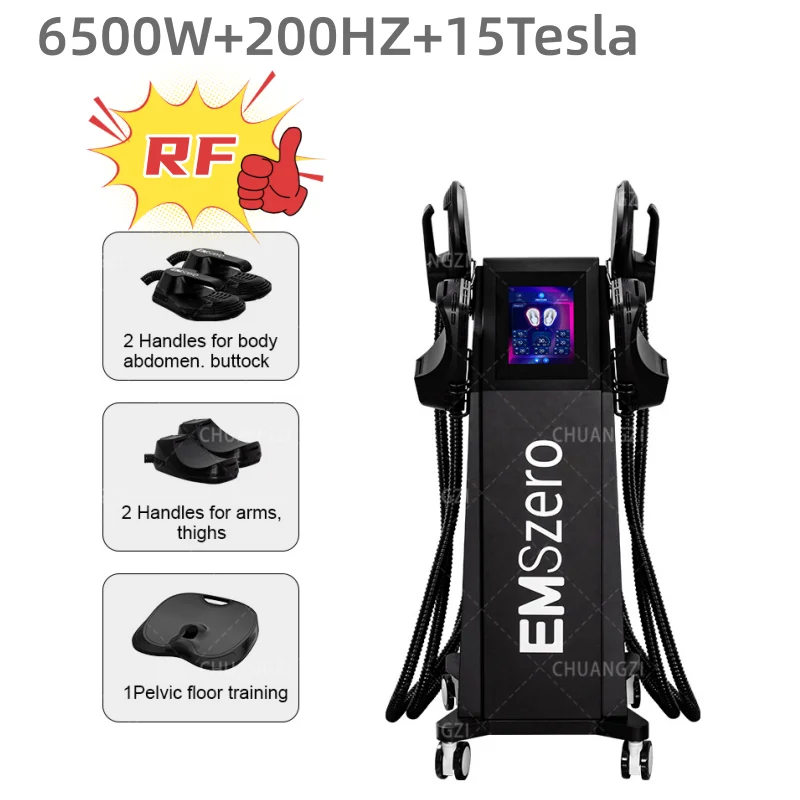 15 Tesl 6500W  High intensity Electromagnetic Training Muscle EMSzero 5 Handles PRO ultra  Machine