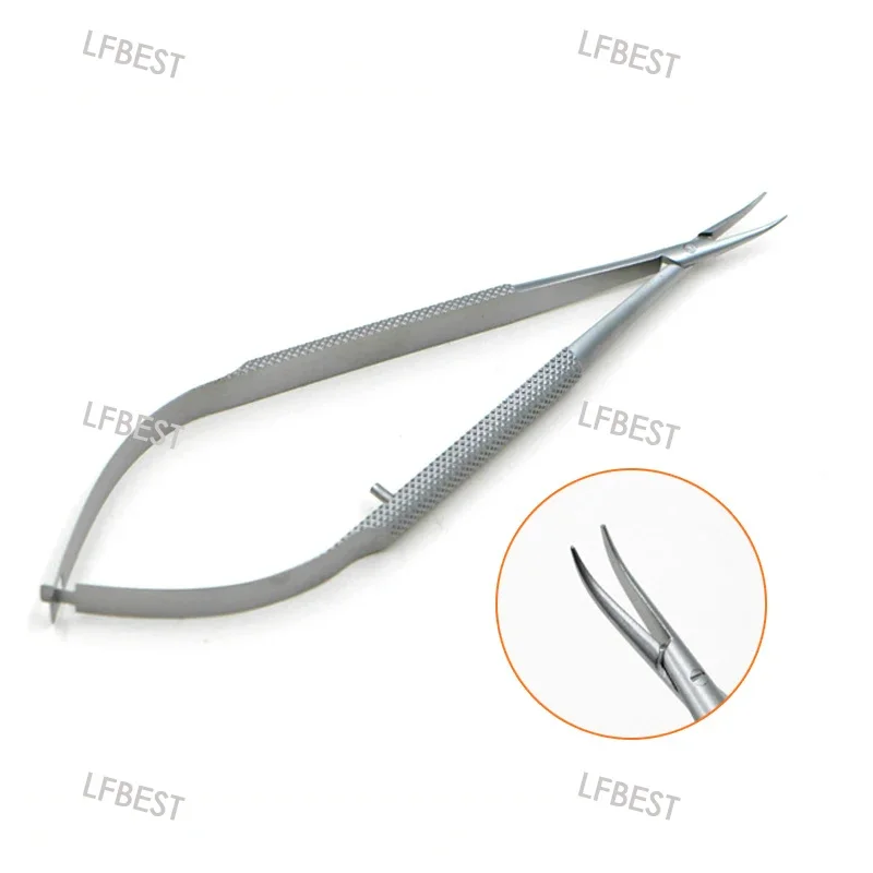 

Stainless Steel Ophthalmic Microscope Needle-holding Forceps Double Eyelid Surgery Straight Elbow Beauty