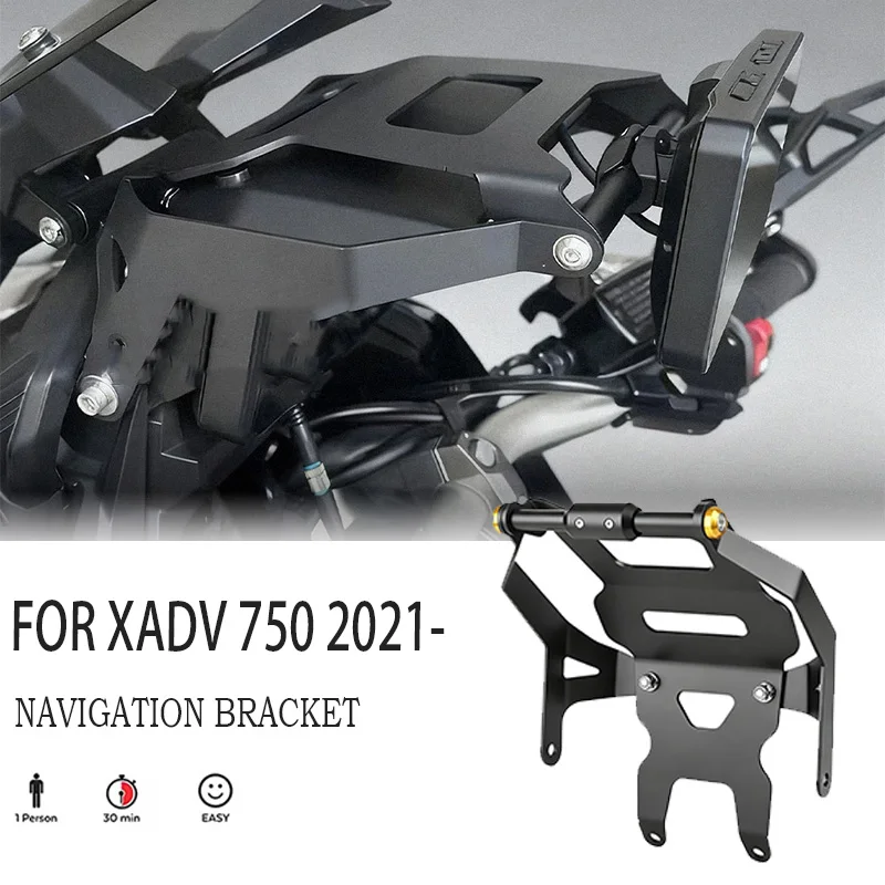 

Motorcycle Mobile Phone GPS Mount Navigation Bracket FOR Honda XADV 750 2021-2025 Wireless Charging Stand Accessories