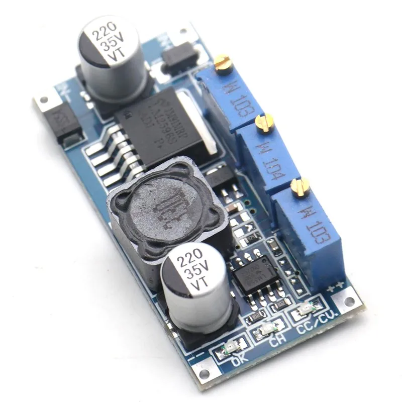 Blue plate LM2596 constant current and constant voltage LED driver, lithium-ion battery charging, power module