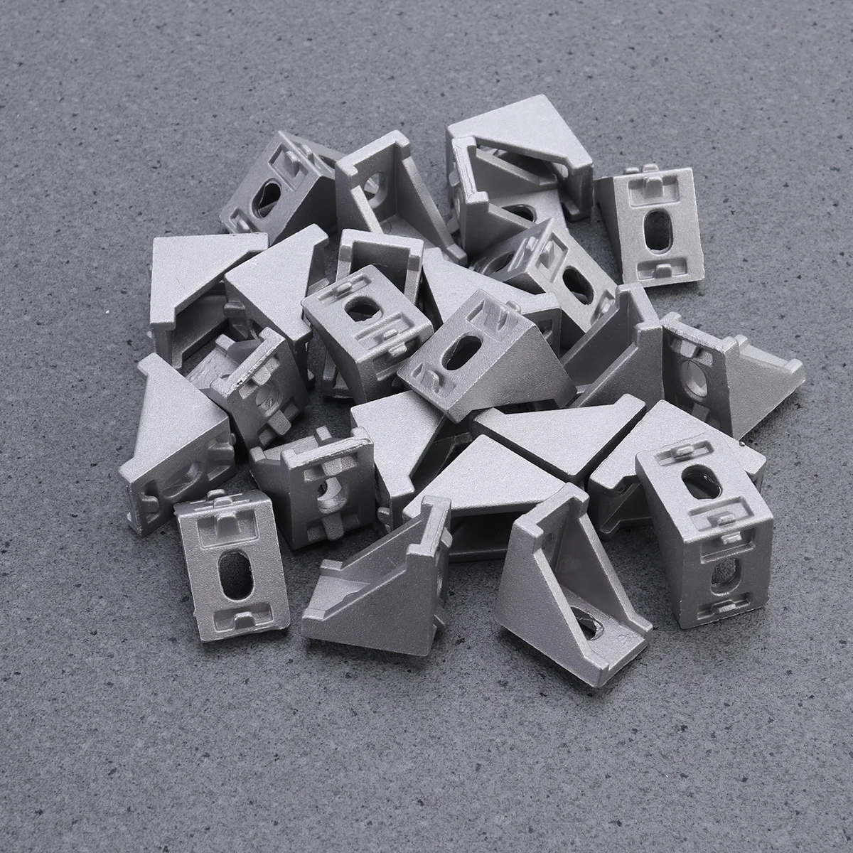 

25pcs 2028 Corner Bracket 2.8X2.8X2Cm Aluminum For 2020 Series T-Slot Profile Heavy Duty Metal Brackets Robotics 3D Printer Cnc