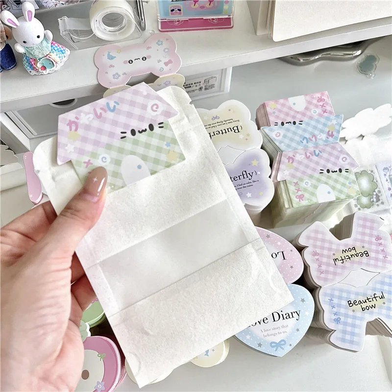 40pcs/set Kawaii DIY Decor Apple Clover House Photocard Package Holder Bulk Plain Card Toppers for Photo Card Crafts Packaging