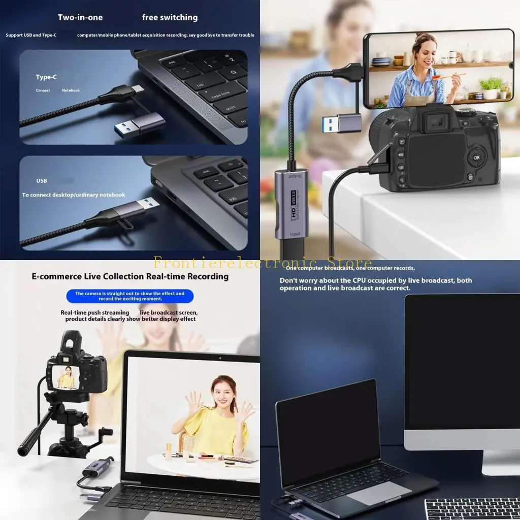 

G8DB из алюминиевого сплава HDTV захватывает видео с частотой 4K60 Гц, интерфейсы USB3.0 для потоковой передачи