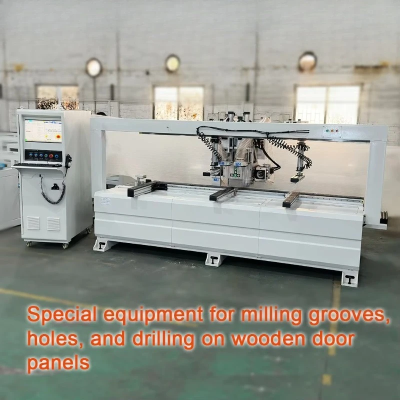 PINLIANG Automatic Door Lock Machine CNC Door Hole Making Machine for Wood Door Drilling