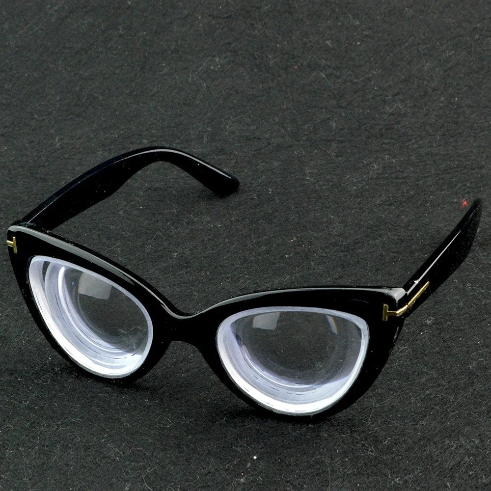 

Clara Vida Cat Eye 60S Style High Myopic Glasses Myopia Black Glasses -11 to -20