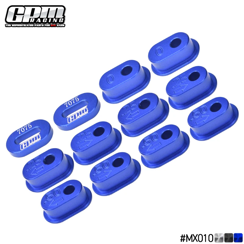 Juego de ajustador de tensión de cadena de aleación GPM 7075 para motocicleta LOSI 1/4 Promoto MX SM LOS-2272,LOS-2310