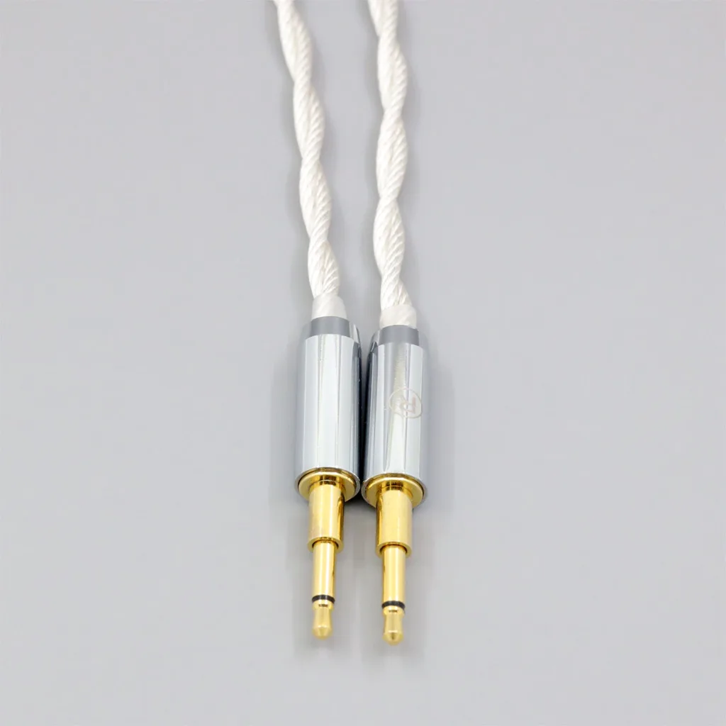 Graphene 7N OCC Silver Plated Type2 Earphone Cable For Hifiman HE560 HE-350 HE1000 XiaoMi Headphone 2.5mm pin