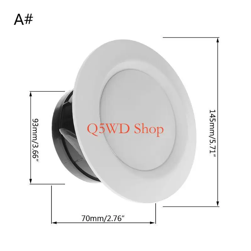 Q5WD 100mm Air Conditioner Heater Parts Universal ABS Air Vent Extract Diffuser