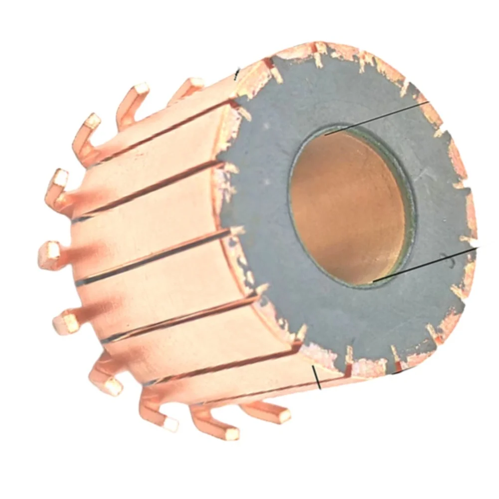 For Motor Repair Workshops 12 Segment Commutator Wiper Motor Replacement Low Resistance Electric Components 22.5 8 15.5mm