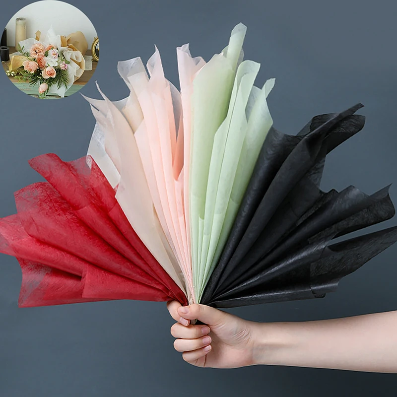

New 40Pcs/set Korean Extractable Milk Cotton Paper Flower Wrapping Liner Paper Floral Bouquet Packaging Materials