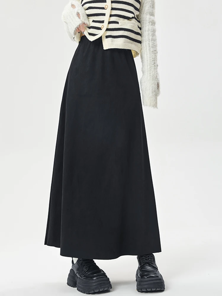 

Korean Sle High Waist Umbrella Skirt Women's Spring New Slimming Versatile f Body Skirt High End Long Skirt