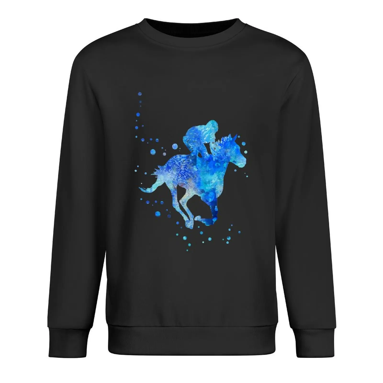 

Horse racing, jockey Pullover graphic t shirts men japanese style aesthetic clothing korean autumn clothes winter man sweatshirt