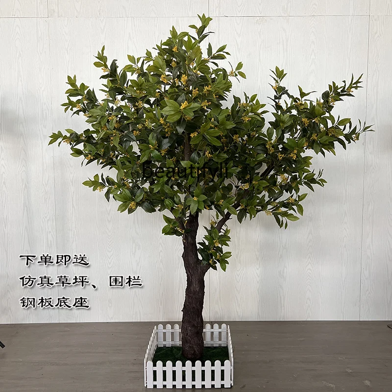 Simulation Osmanthus Tree Artificial Fake Trees Bonsai Decoration Home Decoration