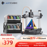 NEW ANYCUBIC Kobra 3 V2 Combo 3D Printer Large Size Fully Automatic Leveling FDM High Speed Desktop Multi Color 3D Printer