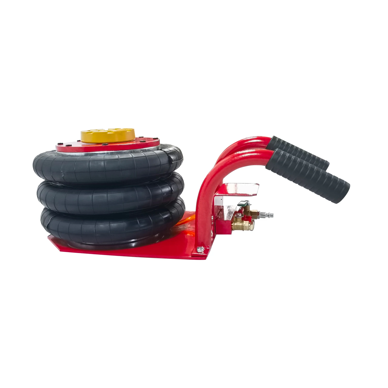 Triple Air Bag Jack for Car 3 Ton Heavy Duty Air Jack Lift Up To 18 Inch Red