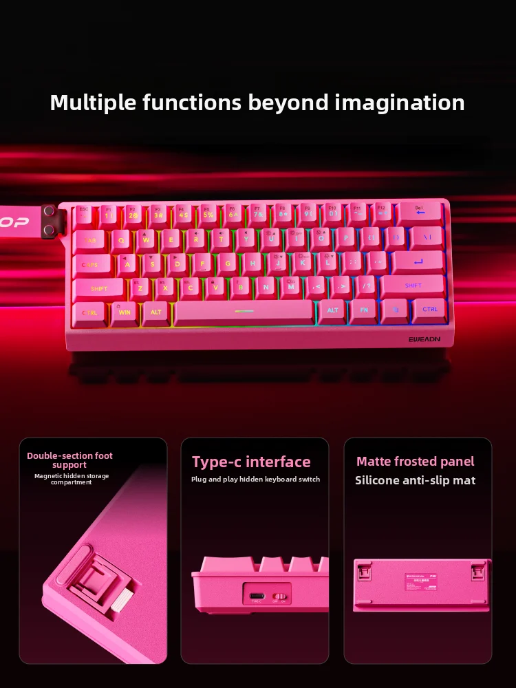 EWEADN F61 有線メカニカルゲーミングキーボードとマ - Gaming Keyboard Mouse Set のレビューと価格