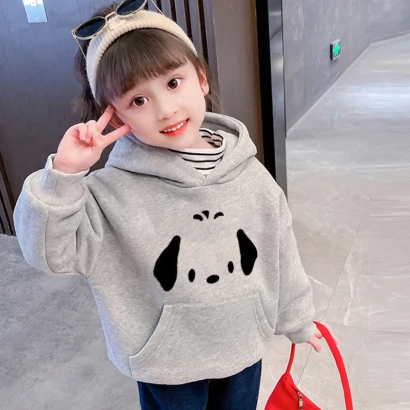 

2025 Autumn Winter Kids Korean Style Fleece-Lined Thickened Hoodie Cute & Stylish Unisex Baby Hoodie