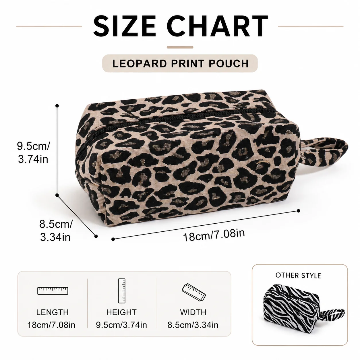 1Pc Retro Handheld Makeup Bag With Animal Pattern, Large Capacity Cosmetic Storage Organizer, Suitable For Travel And Daily Use