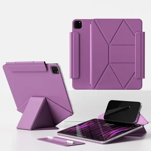 Imagen 2 del producto Para 2025 iPad A16 11. ° funda para 2024 iPad Air 11 10,9 Pro 11 funda magnética de 13 pulgadas para iPad Mini 6 7 funda trasera