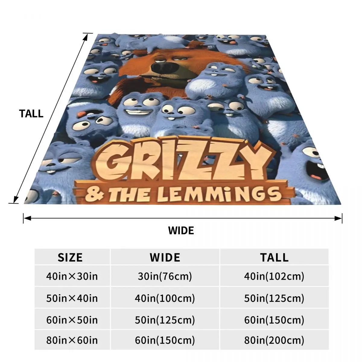 Grizzy Et Les Lemmings بطانية المرجان الصوف أفخم الصيف تكييف الهواء تنفس فائقة النعومة رمي بطانية لغرفة نوم أريكة