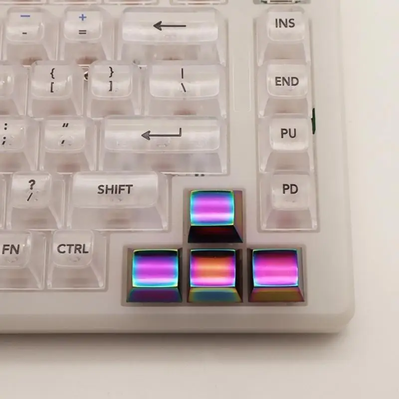 

652F Улучшите качество набора текста благодаря металлическим колпачкам для клавиш Уникальные декоративные металлические колпачки