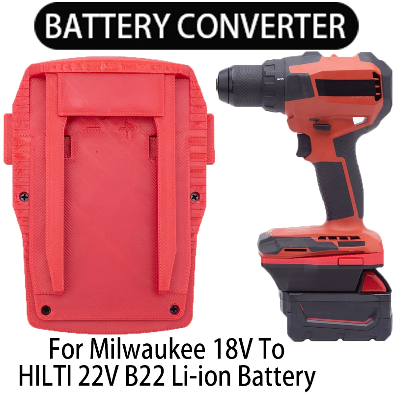 

Battery Adapter for HILTI 22V B22 Li-Ion Tool to For Milwaukee 18V Li-Ion Battery Converter Power Tool Accessory