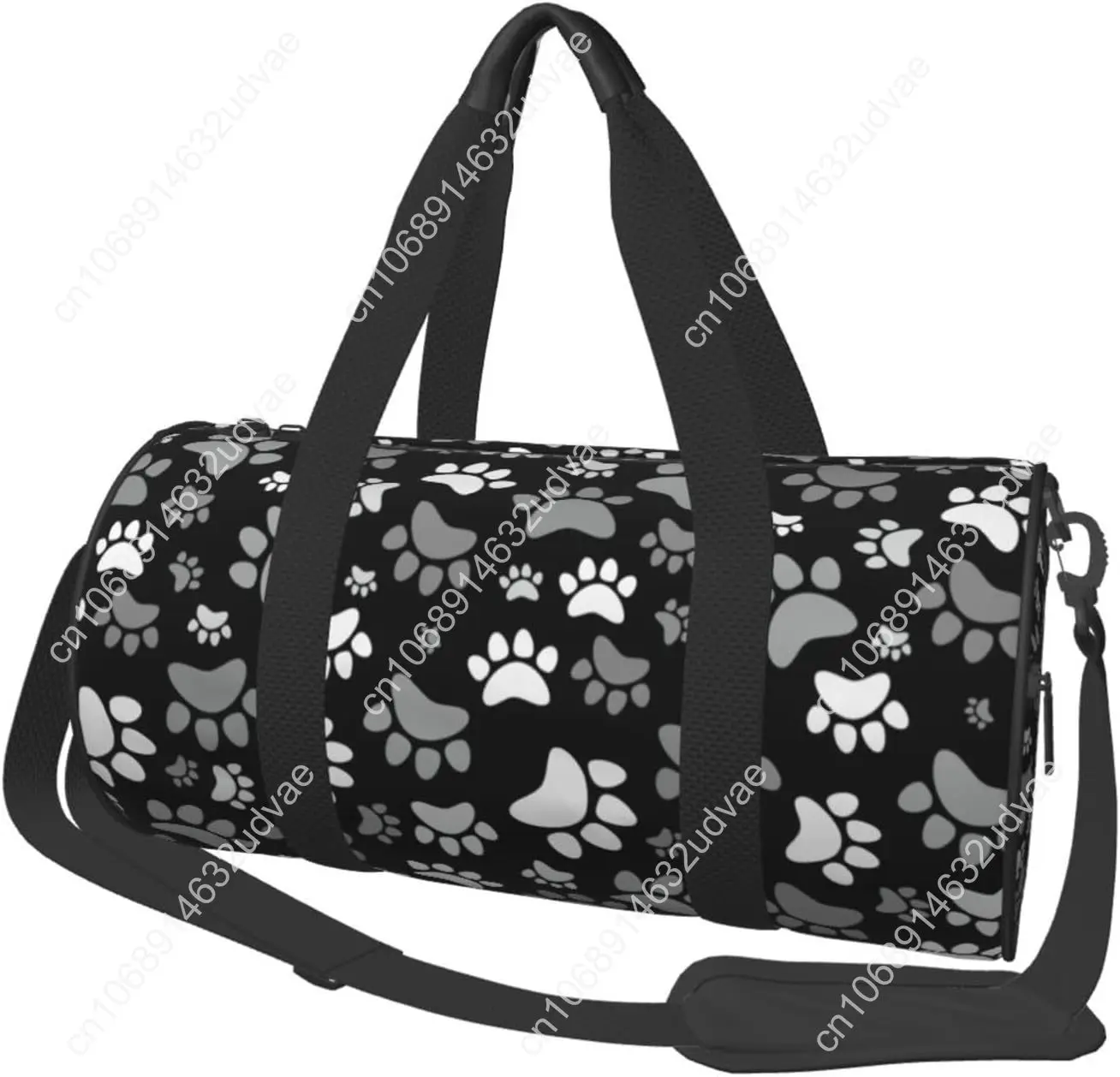 

Cute Dogs Paws Sports Gym Bag Travel Duffel Bag Shoes Compartment For Men Women Foldable Lightweight Yoga Gym Sports Bag