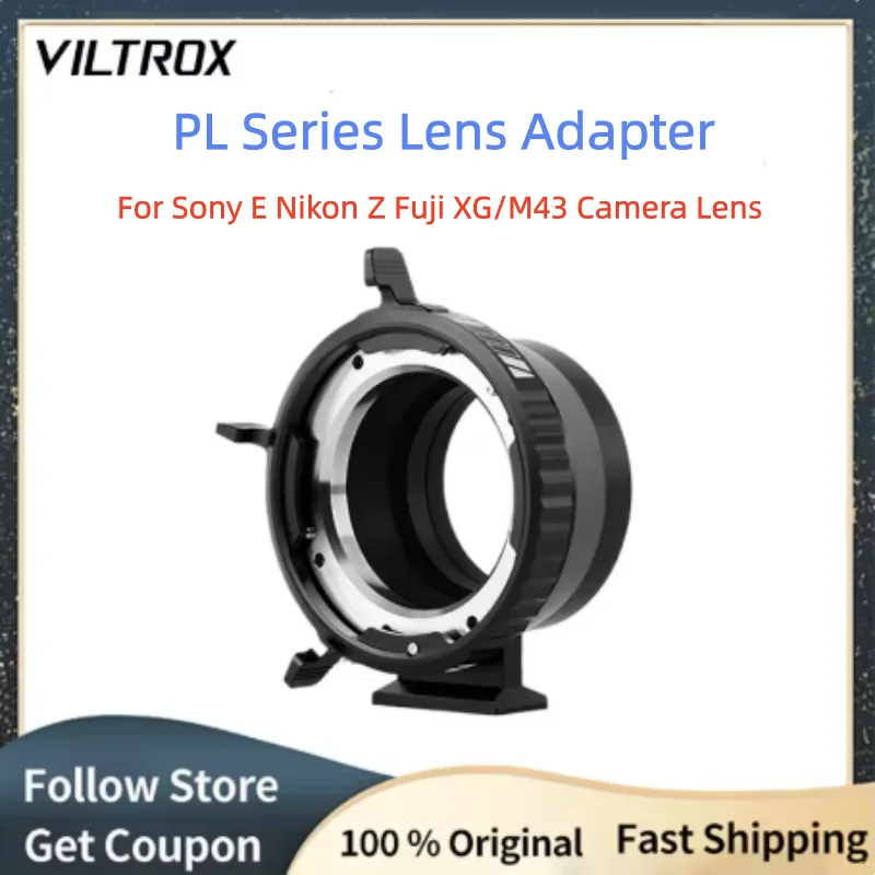 Transferência de adaptador de lente série VILTROX PL para Sony E Nikon Z Fuji X G Panasonic Olympus M43 Lente de câmera