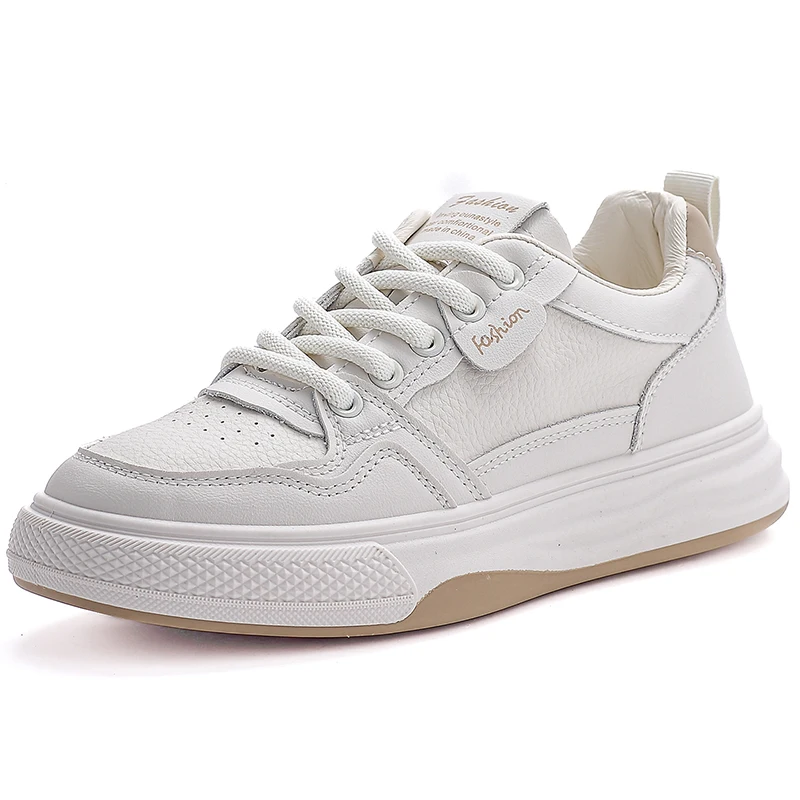 

Высококачественные женские кроссовки из 100% воловьей кожи, Нескользящая женская обувь большого размера, модные повседневные женские лоферы на толстой подошве