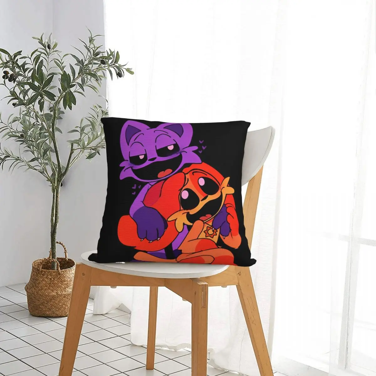 Catnap And Dogday Pillow Cases Cushion Cover Creative Zipper Decorative Pillowcase for Sofa 45*45cm