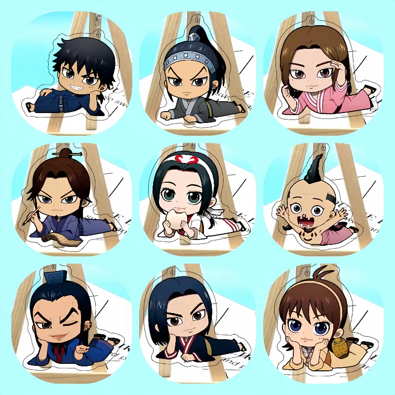 أنيمي المملكة شين كيو كاريوتين تأثيري حلي الاكريليك سلسلة المفاتيح كيرينغ الدعامة هدية عيد الميلاد