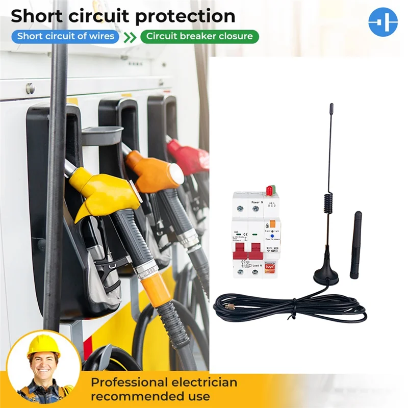 

Граффити Wi-Fi измерение с защитой от утечки электрические ворота бытовой 2P автоматический выключатель 63A таймер главный выключатель, тип B прочный