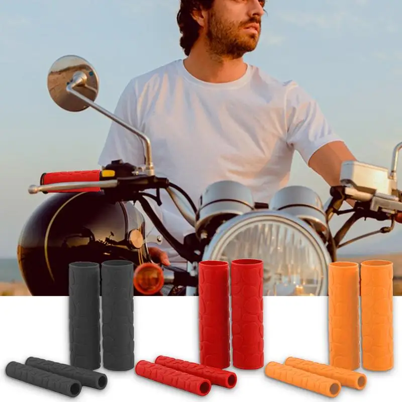 

New Motorcycle Lever Covers Non-Slip Soft Lever Cover Shockproof Handlebar Covers Protect The Brake Lever Impact Handlebar Cover