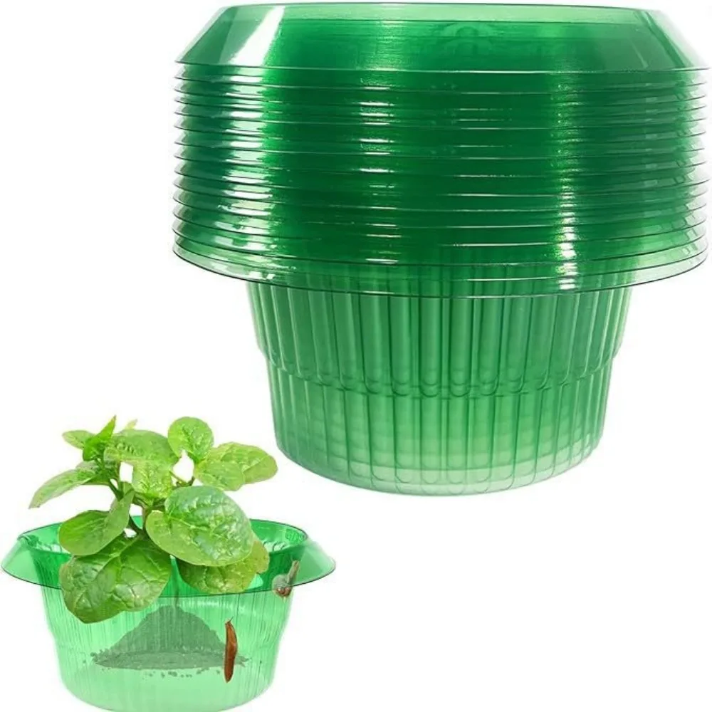 

5PCS Snail Collars Plant Snail Collars Lightweight Reusable Plant Protection Collars Plastic Agricultural Plant Snail Guard