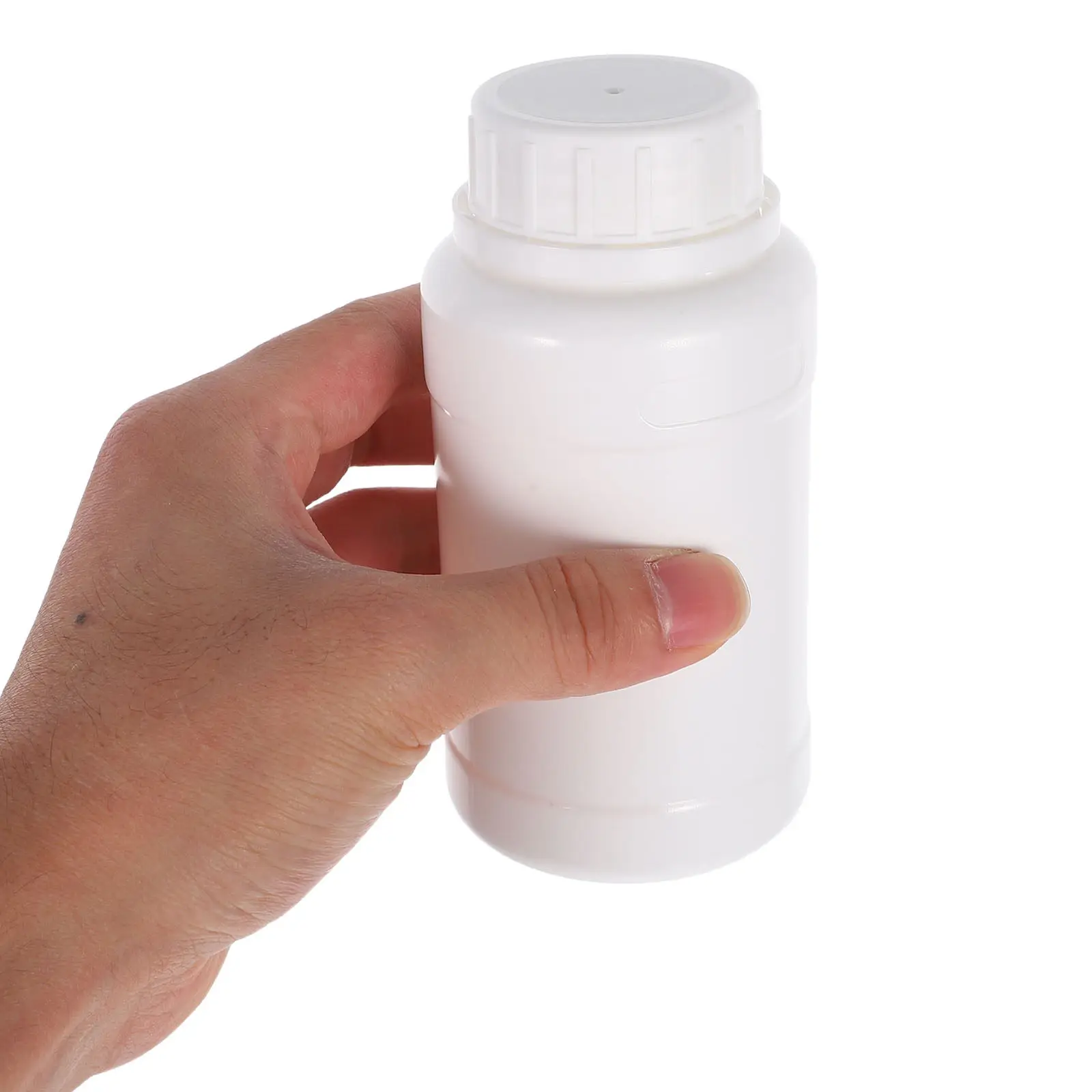 12 Pcs Plastic Bottle Wide Mouth Reagent Chemical Container Lab Bottles PE for Liquids Jar