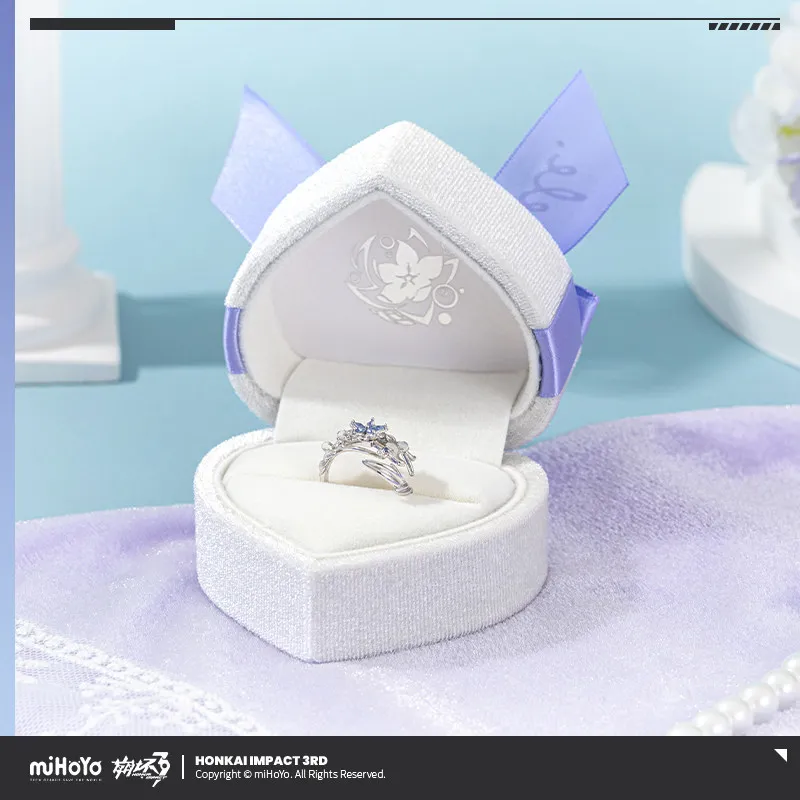 Seele Ring Game Honkai Impact 3 MiHoYo Official Herrscher of Rebirth Theme Ring Adjustable Jewelry Gifts for Girls Women