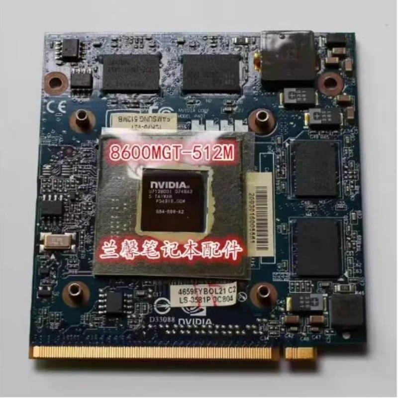 For Acer 5920 5520 7720 4720 7250 6920 8920 9920 8600MGT Graphic VIDEO CARD 8600 MGT 256MB 512MB