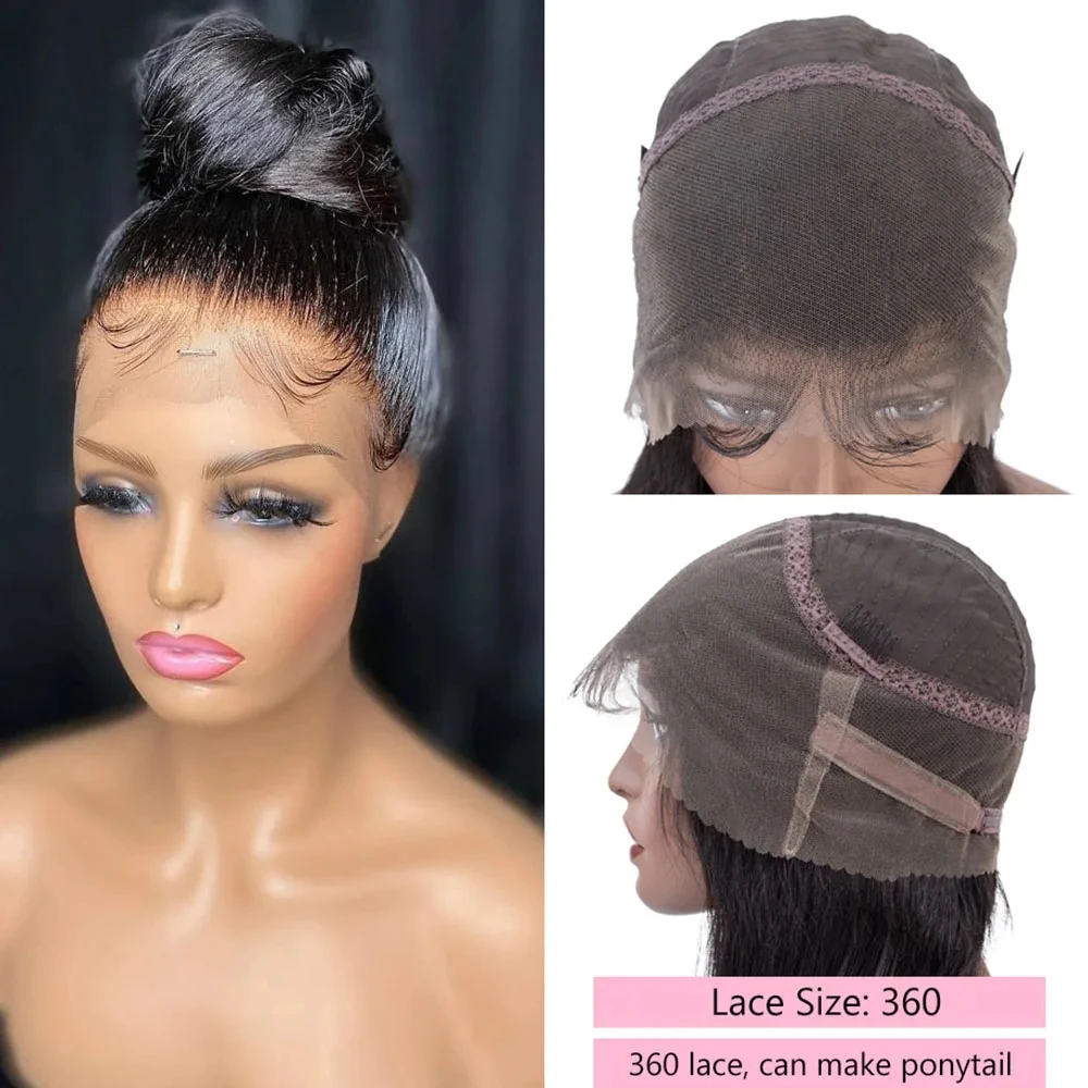 30 34 بوصة 360 كامل الدانتيل الباروكات شعر طبيعي مفرود 100% 360 HD الدانتيل الباروكة الأمامية للنساء السود الدانتيل إغلاق الباروكات